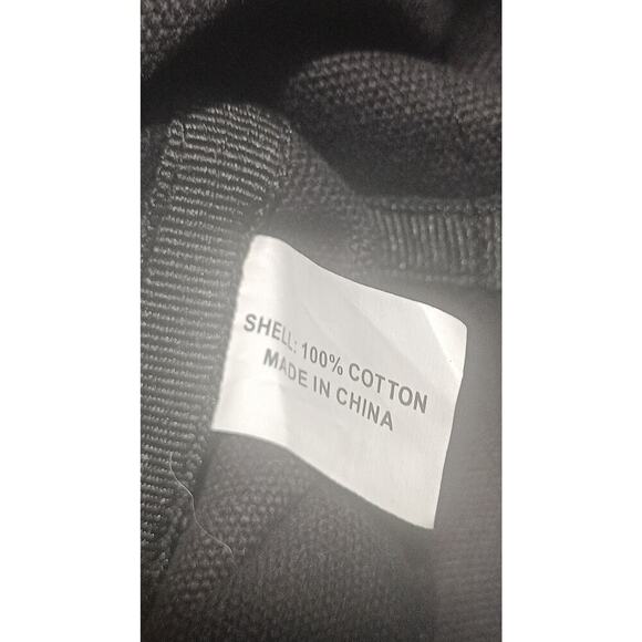 Murval Canvas Drawstring Tote Bag Black Rubber Bottom - Picture 5 of 6